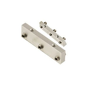 EM-Tec VC12 standard vise clamp plate 12x44x5mm incl. set screws