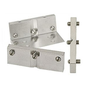 EM-Tec VC16 grooved vise clamp plate 16x44x5mm incl. set screws
