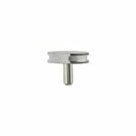 SEM pin stub Ø12.7 diameter top, with flat, standard pin, aluminium