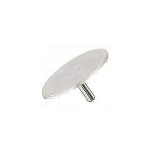 EM-Tec low profile SEM pin stub Ø25mm diameter with 1mm height, aluminium