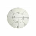 Engraved SEM pin stub Ø32 diameter with 12 numbered fields, aluminium