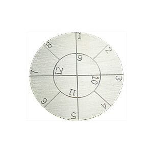 Engraved SEM pin stub Ø32 diameter with 12 numbered fields, aluminium