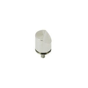 45 degree angled high profile SEM pin stub Ø12.7 diameter standard pin, aluminium