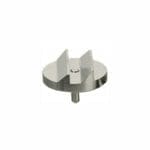 Double 45/90 degree angled SEM pin stub Ø25.4 diameter standard pin, aluminium