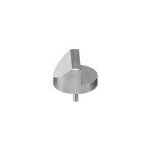 45/90 degree angled SEM pin stub Ø25.4 diameter standard pin, aluminium