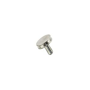 Zeiss pin stub Ø9.5 diameter top, short pin, aluminium