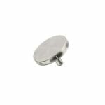 Zeiss pin stub Ø19 diameter top, short pin, aluminium