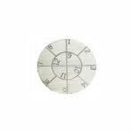 Engraved Zeiss pin stub Ø25.4 diameter with 12 numbered fields, short pin, aluminium