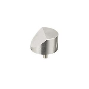 45 degree angled Zeiss pin stub Ø25.4 diameter, short pin, aluminium