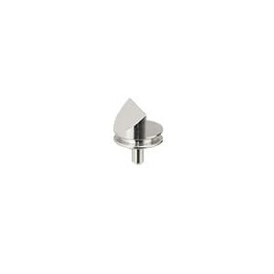 45/90 degree angled Zeiss pin stub Ø12.7 diameter, short pin, aluminium