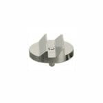 Double 45/90 degree angled Zeiss pin stub Ø25.4 diameter, short pin, aluminium