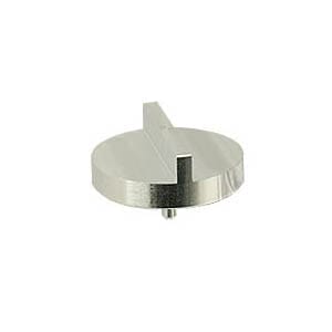 Double 90 degree angled Zeiss pin stub Ø32mm diameter, short pin, aluminium