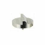 45/90 degree angled Zeiss pin stub Ø32mm diameter, short pin, aluminium