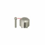 Gatan 3View system SEM pin stubs with large Ø2.4mm flat, Ø2mm pin x12.5mm H, aluminium