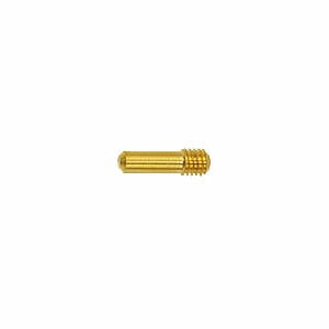 EM-Tec GSPM4 compact standard pin stub adapter with M4 thread, gold plated brass, pin