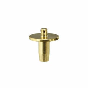 EM-Tec PV64 SEM stage adapter with M4 threaded top, brass. Compatible with Pemtron SEMs PS-230 and PS-250.