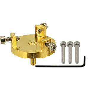 EM-Tec GR20 bulk sample holder for up to Ø20mm, gilded brass, pin