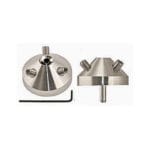 EM-Tec H3/45R 45 degrees multi stub holder for 3 x Ø15mm Hitachi stubs with individual rotation, Ø25x14mm, pin