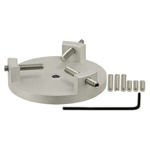 EM-Tec R32 bulk sample holder for up to Ø32mm, aluminium, Ø14mm JEOL stub