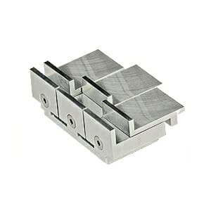 EM-Tec 3V22 triple compact vise sample holder for 3x up to 22mm samples, pin