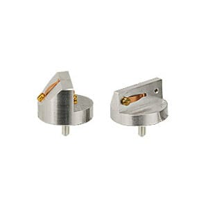 EM-Tec S-Clip sample holder with 2xS-Clips 45°/90° on Ø25.4mm pin stub