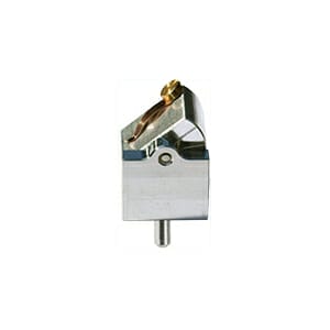 EM-Tec TV12C mini variable 0-90° angle tilt sample holder with 1 x S-Clip, angle indicators at 0, 30, 45, 70 and 90°, pin