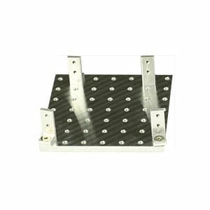 EM-Tec Versa-Plate H49 SEM sample holder 82x82mm with 49 M4 threaded holes and 4 x S25 brackets, M4