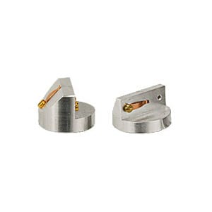 EM-Tec S-Clip sample holder with 2xS-Clips 45°/90° on Ø25 stub, M4