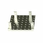 EM-Tec Versa-Plate H49 SEM sample holder 82x82mm with 49 M4 threaded holes and 4 x S25 brackets, Ø14 mm JEOL stub