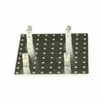 EM-Tec Versa-Plate H81 SEM sample holder 106x106mm with 81 M4 threaded holes and 4 x S25 brackets, Ø14 mm JEOL stub