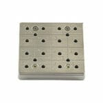 EM-Tec CS16/4 C-Square multi pin stub holder for 16x Ø12.7mm or 4 x Ø25.4mm pin stubs, Ø14mm JEOL stub