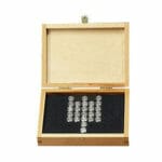 EM-Tec SB77 high capacity wooden box for 77 standard 12.7mm SEM pin stubs