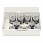 EM-Tec FS20Z box with 10 x Ø25.4mm short Zeiss pin stubs in SB3 storage tubes (no tabs)