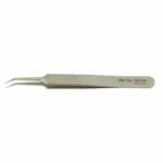 EM-Tec 5B.AM high precision tweezers, style 5B, extra fine bent tips, anti-magnetic stainless steel