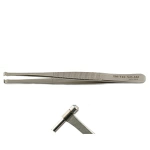 EM-Tec 521.AM Gatan 3View stub handling tweezers, 118mm, anti-magnetic stainless steel