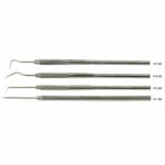 Value-Tec set with 4 probes (VP1/VP2/VP4/VP5) in plastic pouch, 410 stainless steel