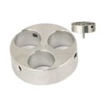 EM-Tec J3 multi stub holder for 3 x Ø12.2mm JEOL stubs, Ø31.5x10mm, pin