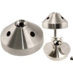 EM-Tec P3/45 multi pin stub holder 45° for 3 pin stubs, Ø25x14mm, pin