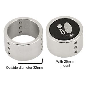 EM-Tec R4 adapter sleeve for 25mm/1inch metallographic mounts