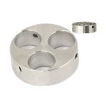 EM-Tec J3 multi stub holder for 3 x Ø12.2mm JEOL stubs, Ø31.5x10mm cylinder