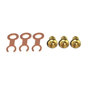 3x EM-Tec replacement TEM grid clips for EM-Tec t-EBSD holders plus 3 x M2x3mm brass screw