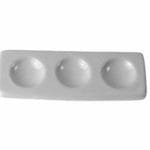 3-Well Porcelain Slide – Micro Spot Plate