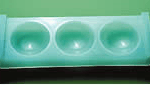 3-Cavities Spot Plates, LDPE