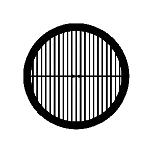 Grids / grilles 200 mesh ( Cu, Ni, Au)- Parallel Bars with Central Horizontal Bar- Gilder