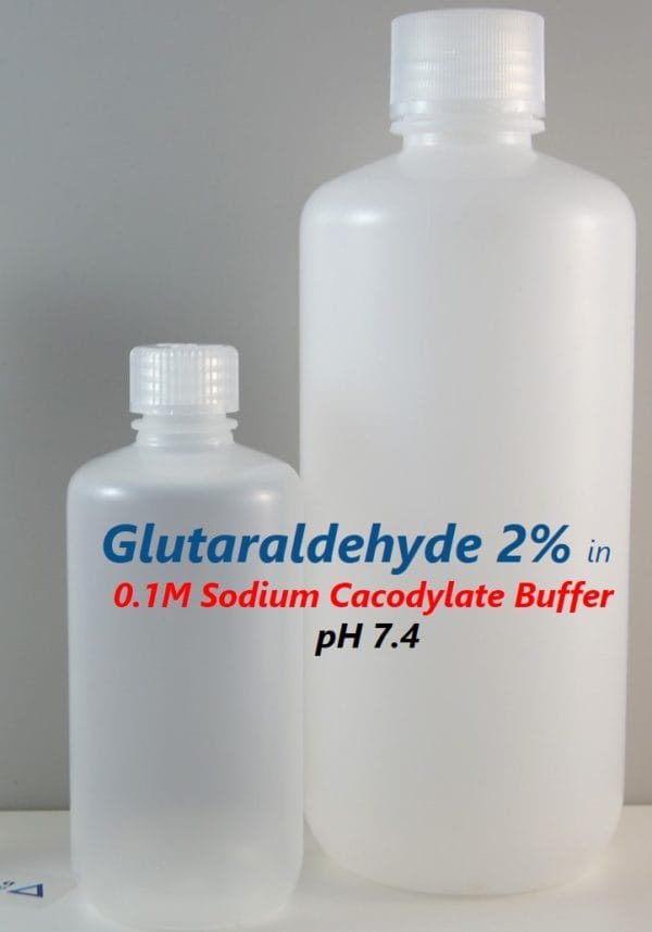 Glutaraldehyde 2% in 0.1M Sodium Cacodylate Buffer, pH 7.4