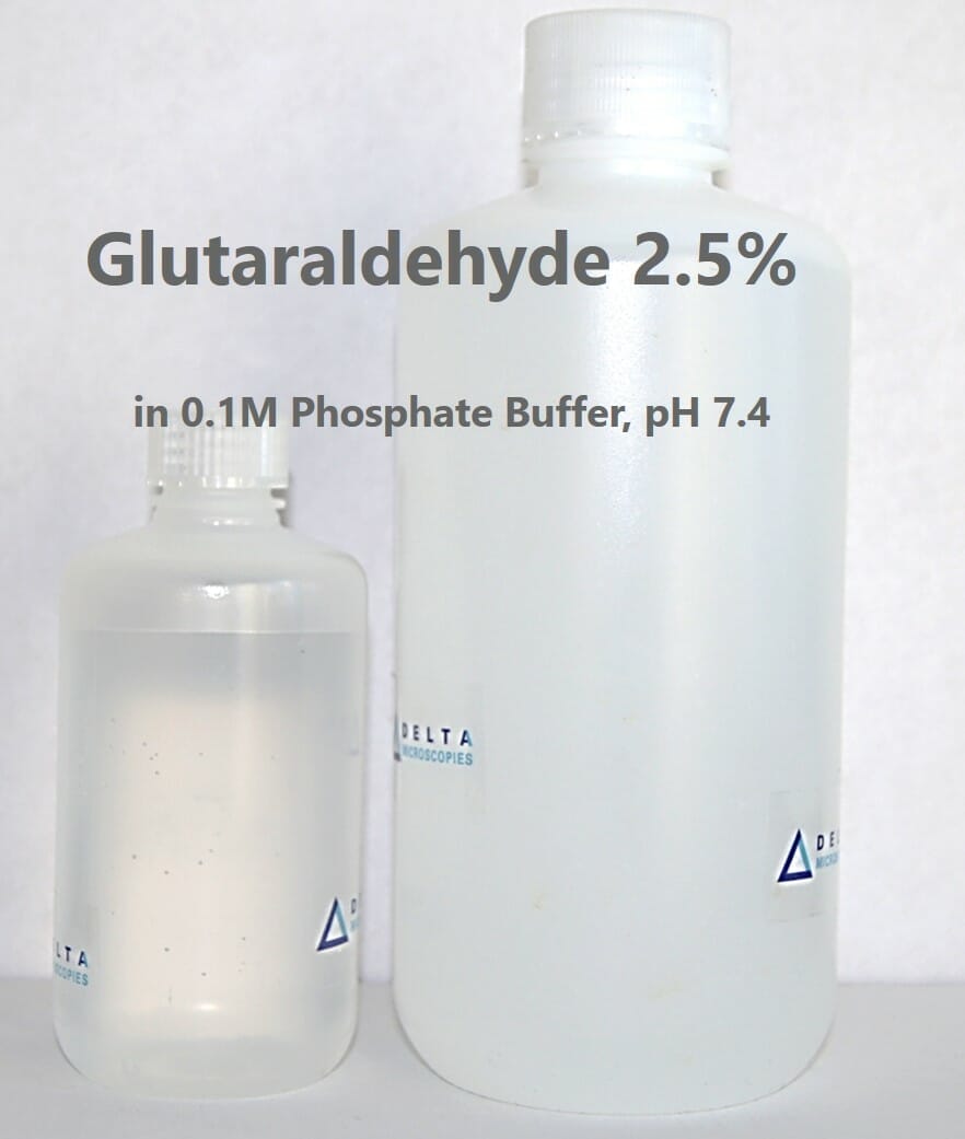 Glutaraldehyde 2.5 in 0.1M Phosphate Buffer, pH 7.4 Delta Microscopies