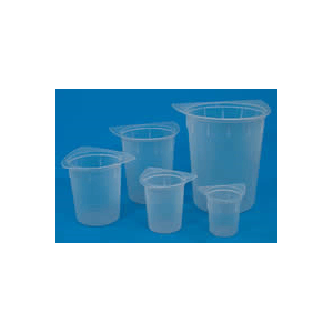 Tri-Corn Beakers: Plastic, Disposable