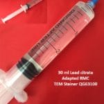 LEAD CITRATE syringe for TEM Stainer RMC QG3100