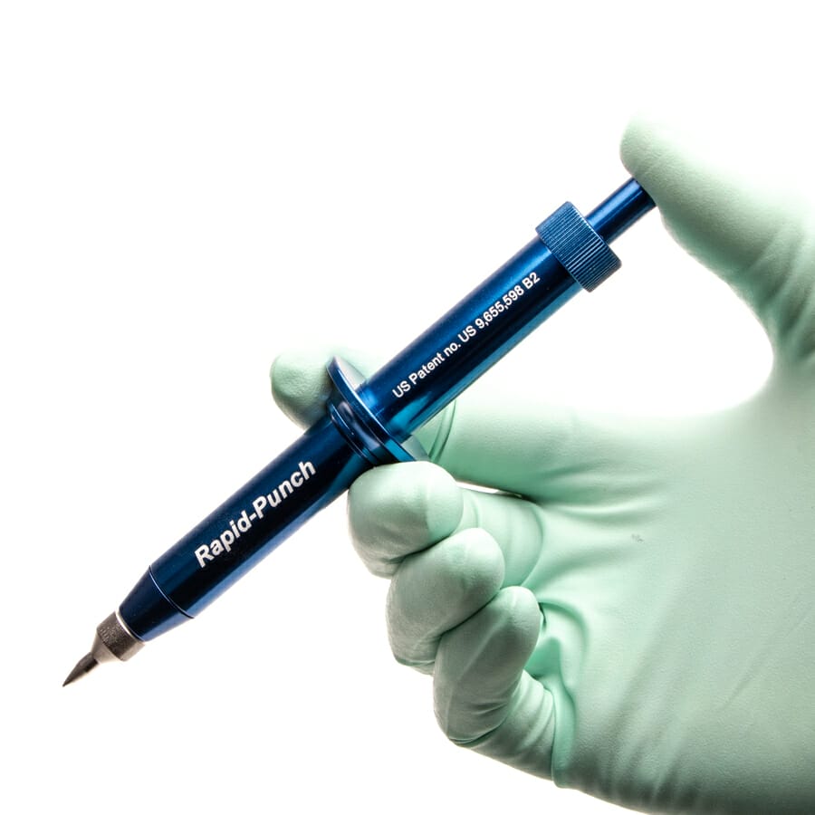 Applications of micropunches, in sampling Delta Microscopies