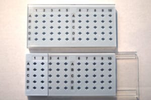 Grid storage box for 50 TEM grids full antistatic material Grid storage box for 50 TEM grids full antistatic material